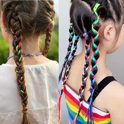 Miniatura 6 de Cuerda de nailon arcoíris de 328 pies para trenzas de cabello, trenzas de 0.059 pulgadas, hilo de satén para abalorios, pulseras, collares, joyería,