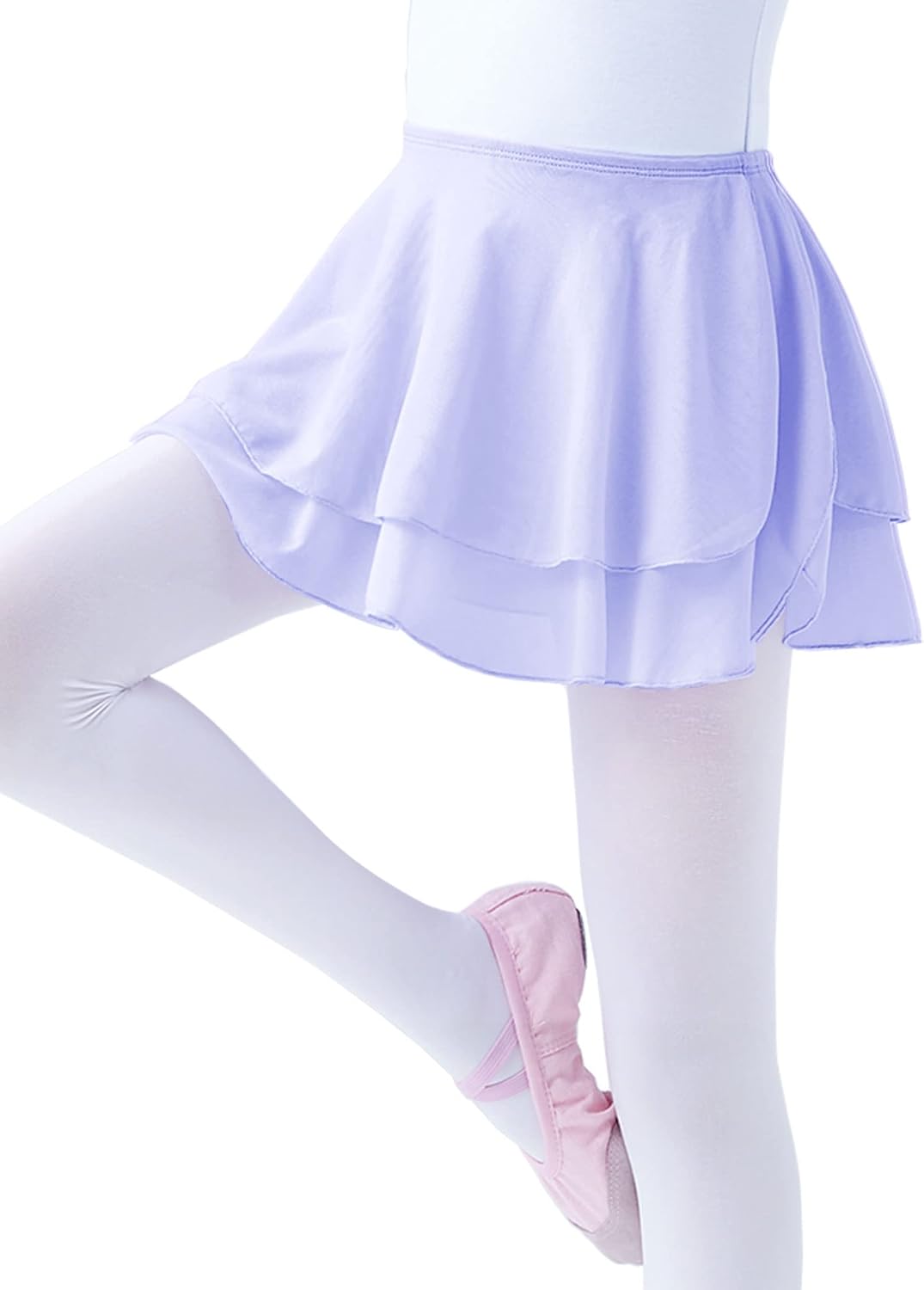 Daydance Kids Girls Ballet Skirts Pull on Semi Sheer Dance Skirts, 2 Layers Mesh : Clothing, Shoes & Jewelry