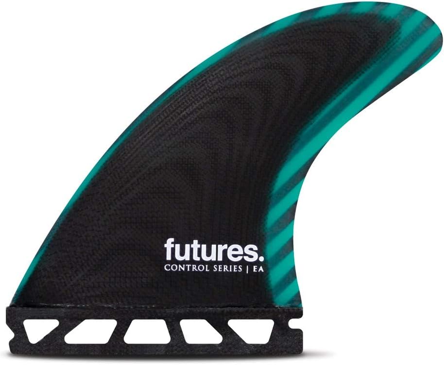 Futures Ea Control Series Thruster Fin Medium Black/Teal
