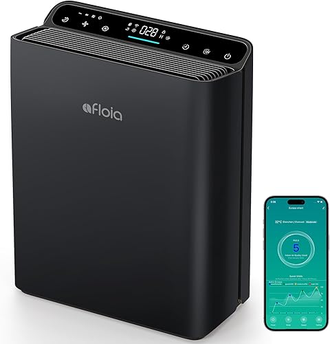 Miniatura 11 de Purificador de aire para el hogar, dormitorio, habitación grande de hasta 2000 pies cuadrados, aplicación inteligente y control de voz con sensor de