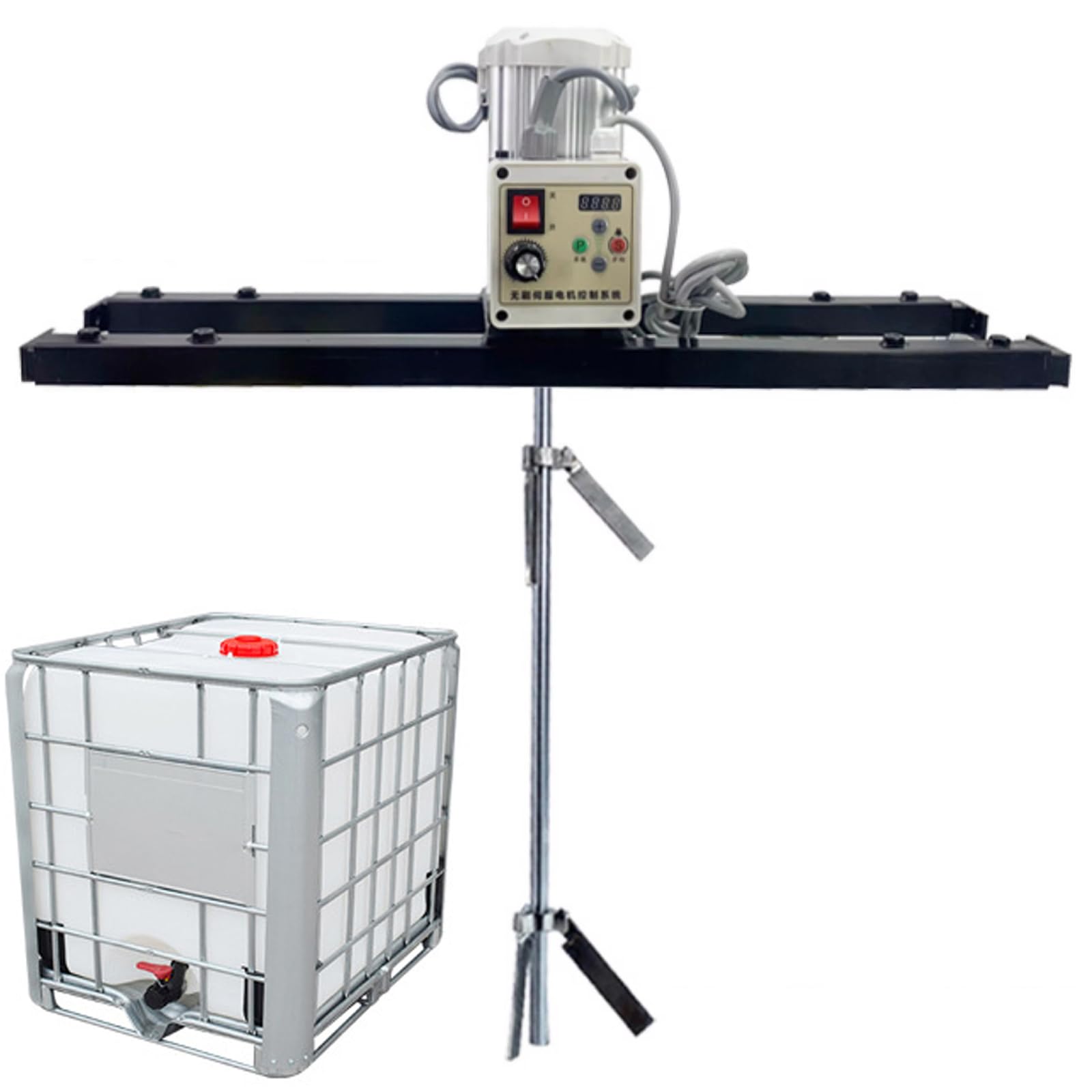 IBC Mieszadło elektryczne, mieszadło zbiornikowe 2100 W, maszyna do mieszania farb 1 tona/1000 l, sprzęt do mieszania farb o wysokim momencie obrotowym, do mieszadła rozpuszczającego atrament
