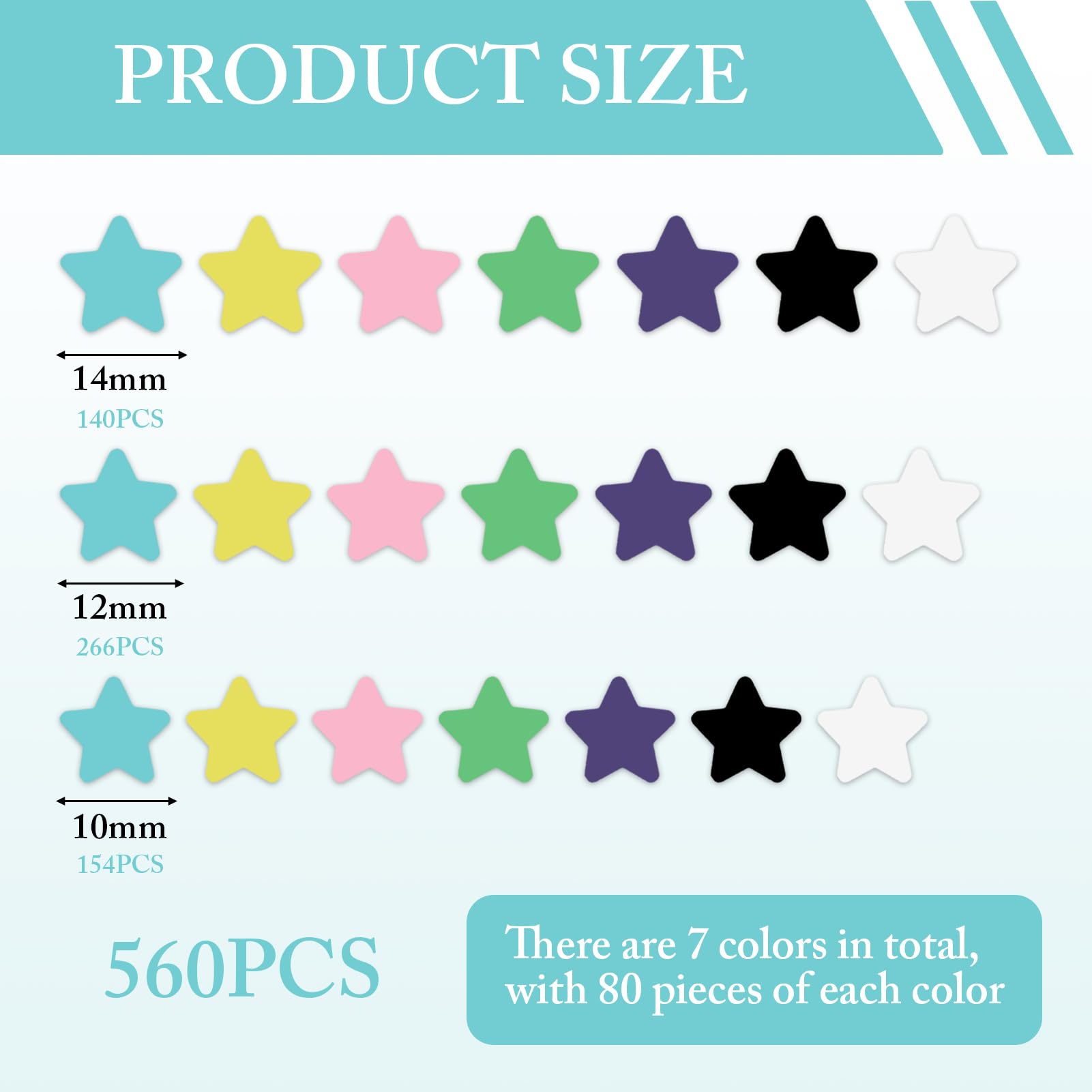 560Pcs Pimple Patches 14Sheets 7 Colors Acne Star Spot Patches Spot Stickers for Face Treatment Absorbing Cover Invisible for Fast Acting Skincare - Image 2