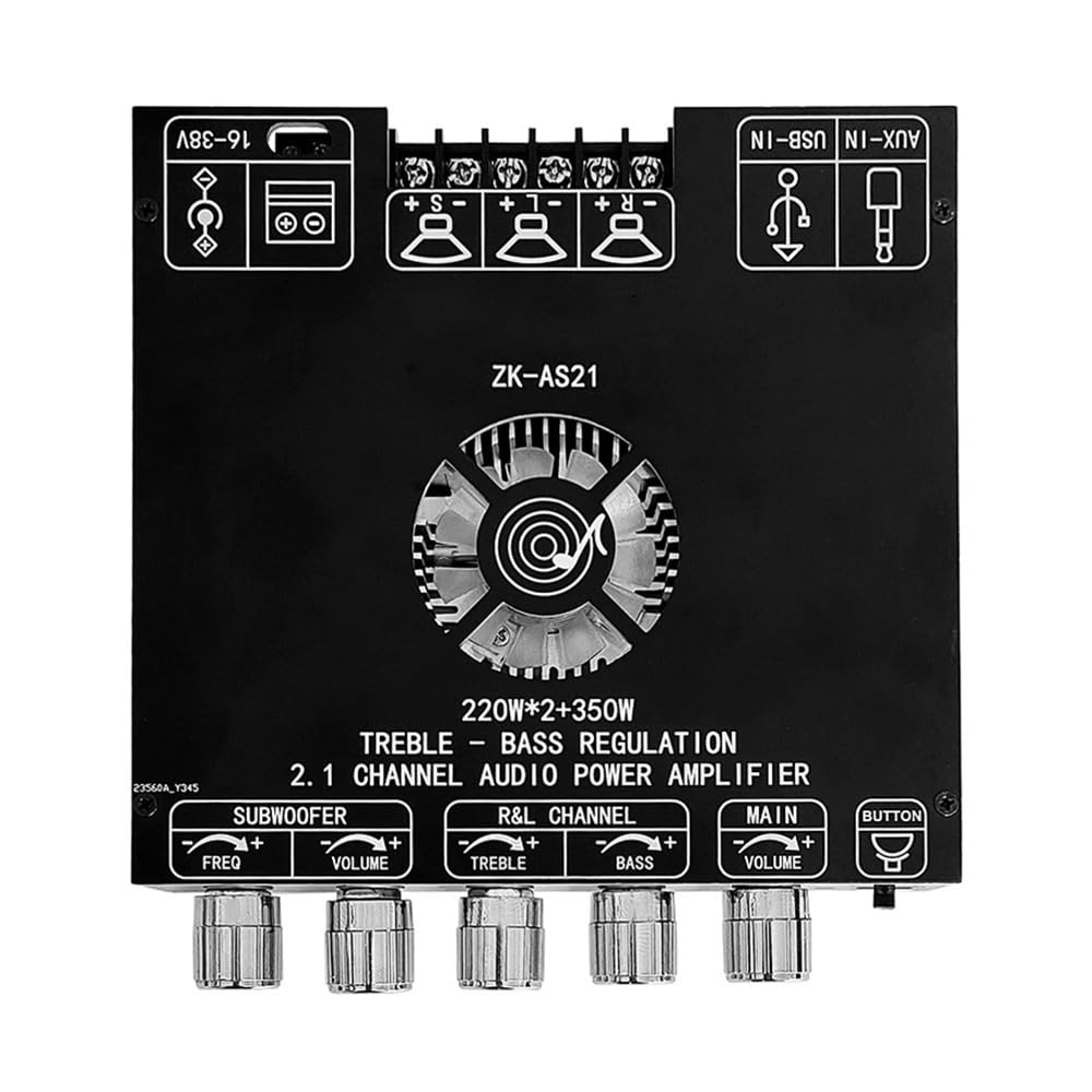 DollaTek Carte amplificateur de puissance Bluetooth 2.1 avec puce TPA3255 Module amplificateur audio haut-parleur Bluetooth 220 W x 2+350 W