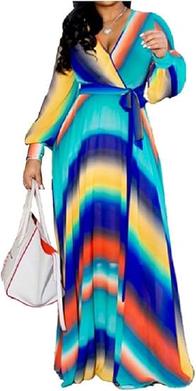 Elegante Bloemenprint Chiffon Jurk Casual Boho V-hals Vloeiende Jurken