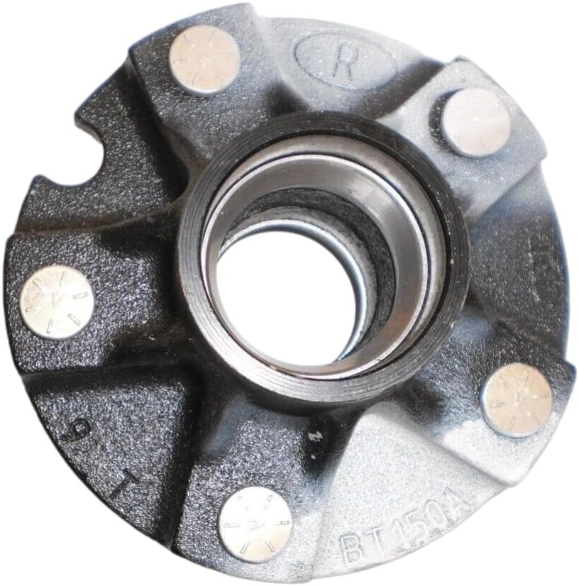 Trailer Axle Idler Hub with Bearings for Boat Trailer, 5 Lug, Fits BT150A Short