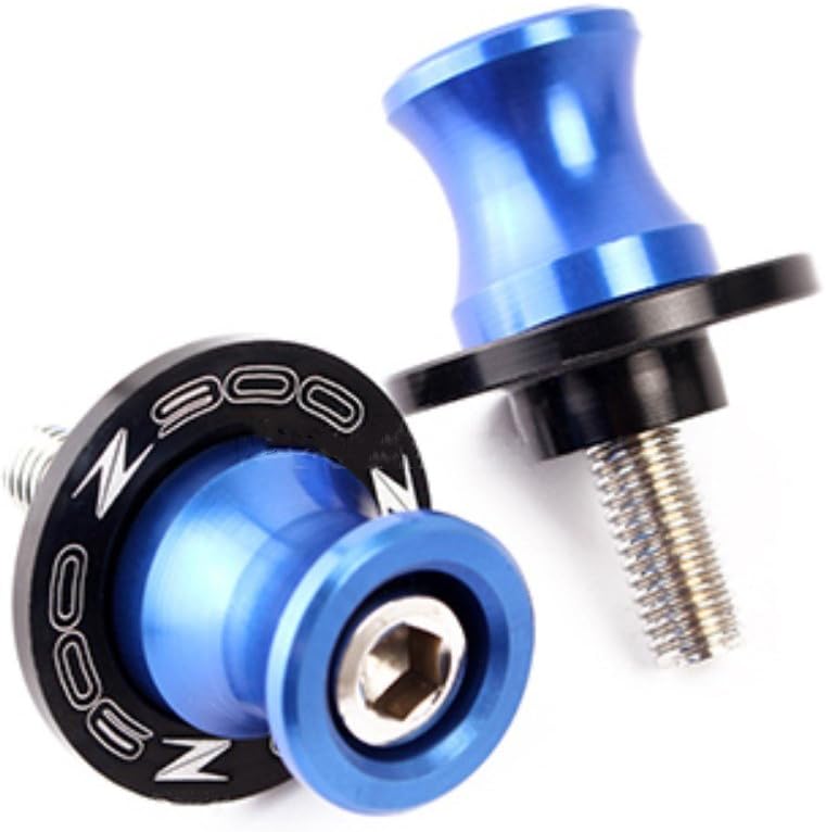 Blue Aluminum 8mm CNC Swingarm Arm Spool Sliders for