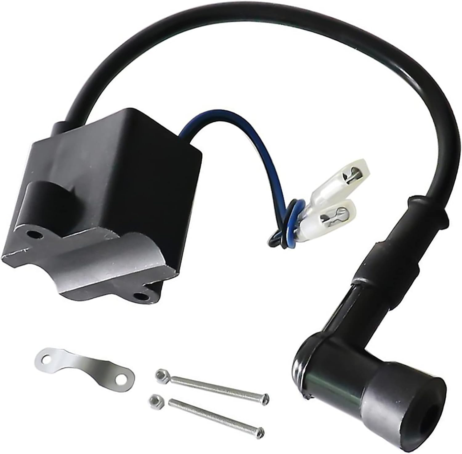 DC12V 2 wired Magneto Stator Coil with CDI Ignition Coil Kit for most 49cc-80cc 2 Cycle Engine ATV Quads Motorized Bicycle Bike Chinese brands