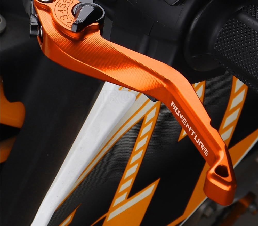 Leva freno frizione moto Leva freno frizione corta/adatta for KTM 790 890 Adventure RS 790 890 ADV R 2019-2023 maniglie regolabili for moto(Black)