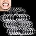 20 Pack Multi-Size Dental Cheek Retractor for Watch Ya Mouth/Speak Out Game C-Shape Teeth Whitening Intraoral Mouth Opener for Adults & Kids(10 Large 6 Medium 4 Small) (Clear)
