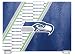 NFL Seattle Seahawks Tempered Glass Cutting Board with Display Stand