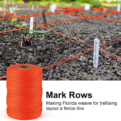 Mason Line Nylon String, Garden Twine For Climbing Plants, Gardening String Tomato Twine, Braided Nylon Twine For String Line Level, Masonry Jobs & Layout Of Construction, 18 X 500 Ft(1.5Mm X 150M) #TOP4