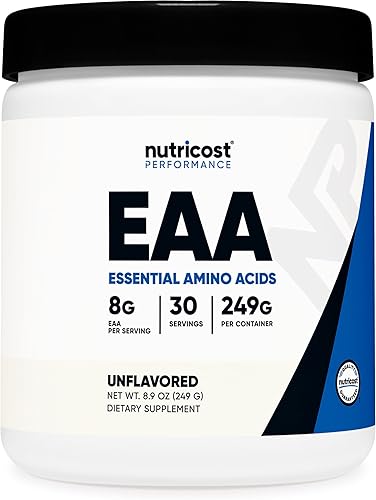 Miniatura 11 de Nutricost EAA Polvo 30 porciones (ponche de fruta) - Aminoácidos esenciales - Sin OMG, sin gluten, apto para vegetarianos