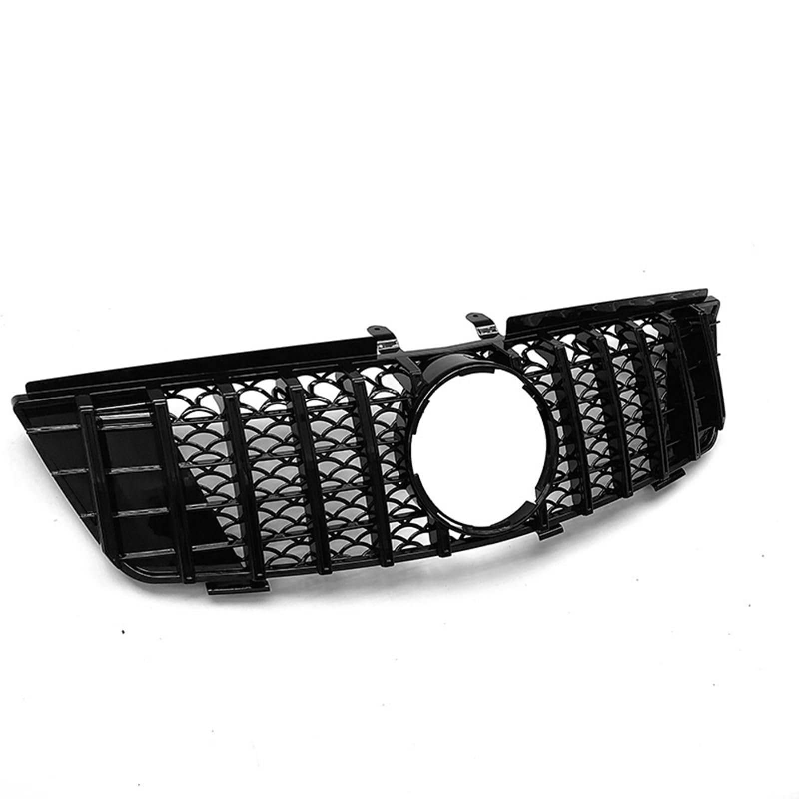 Kratka zderzaka przedniego do Mercedes Benz ML klasa W164 2005-2008 GT styl srebrny czarny
