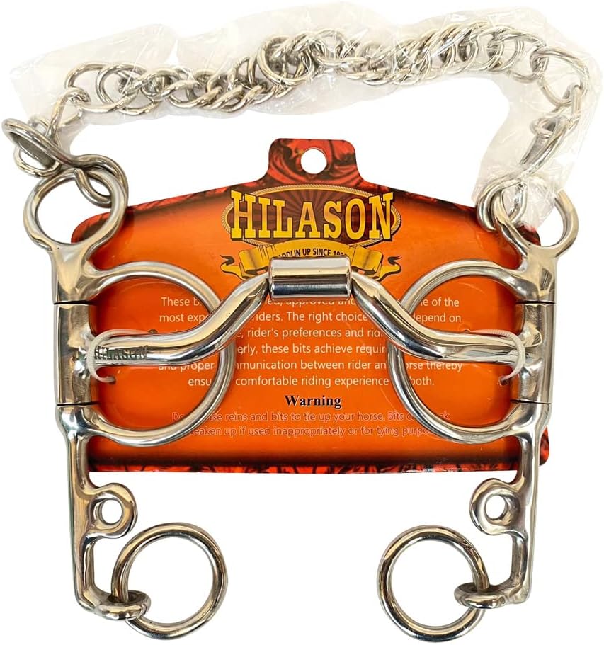 HILASON Pelham Forward Low Ported Bit Stainless Steel