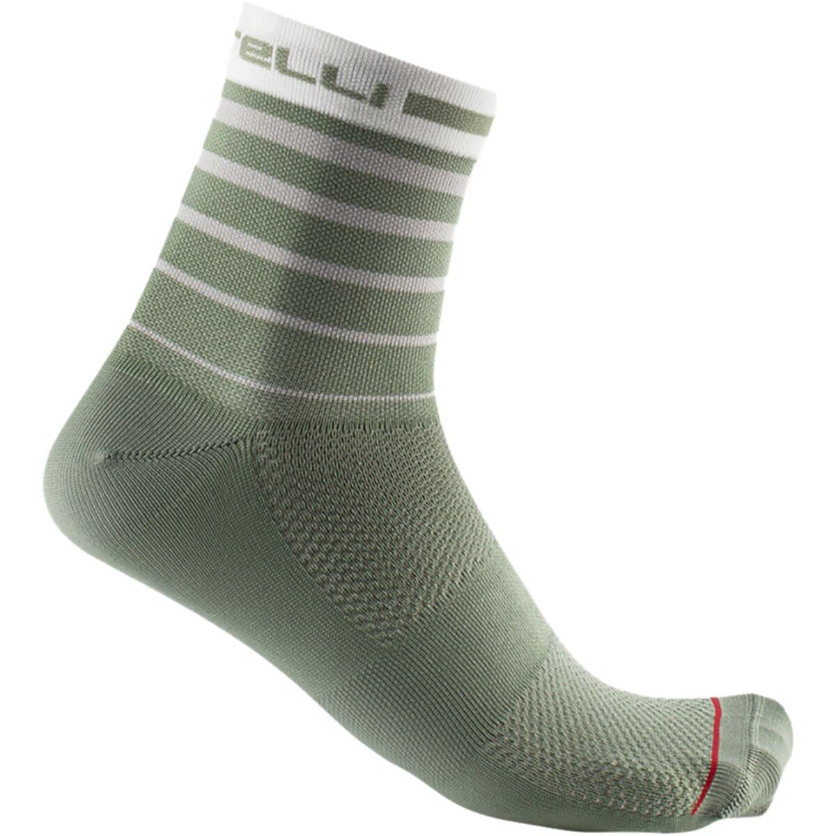 CASTELLI 4523028-346 SPEED STRADA 12 SOCK Socks Men's Verteidiger grün XL