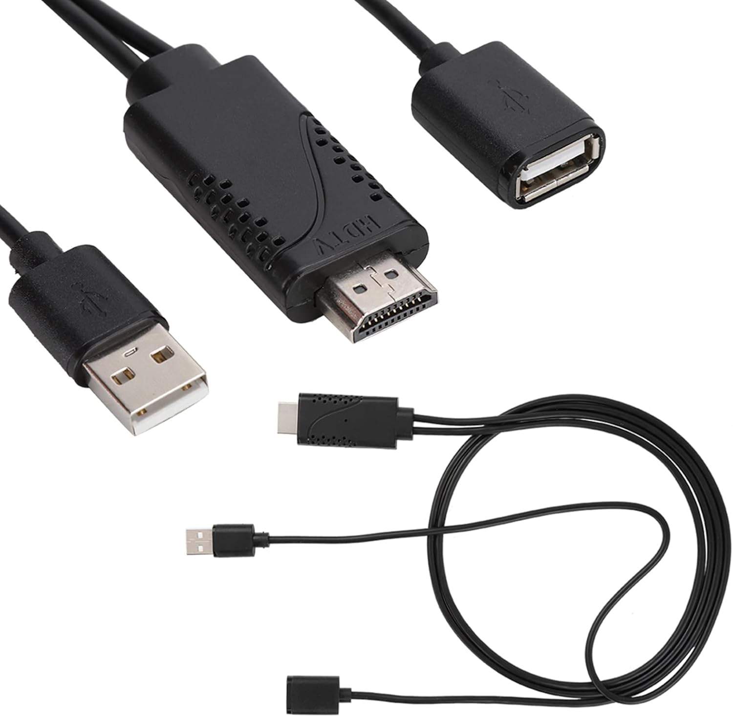 JTLB USB Female to Hdmi Male Adapter Cable 11×11×3 2 in 1080P USB Female to Male HDTV Adapter Cable Cord for Android