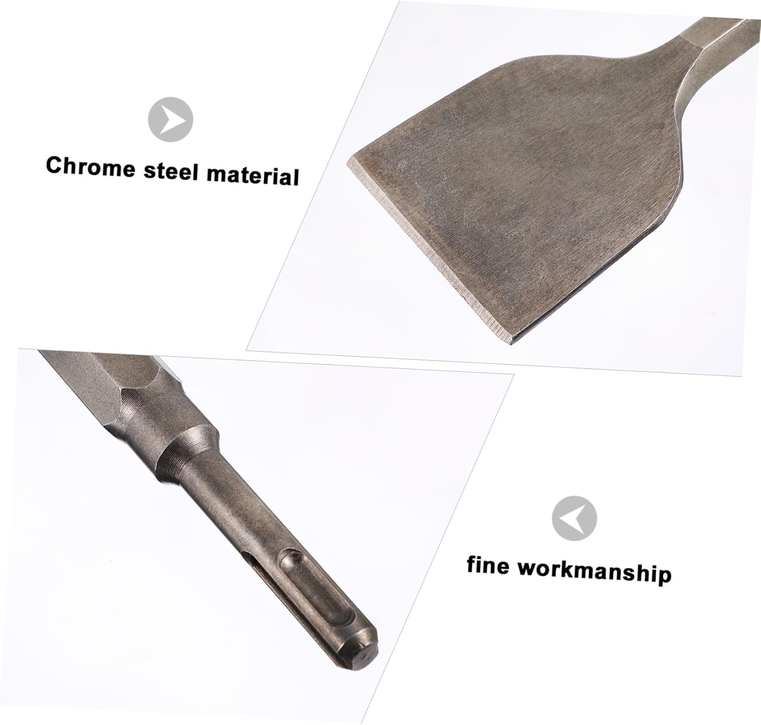 Gadpiparty Wide Bent Chisel for Masonry Concrete Demolition Hammer Drill Bits Tool