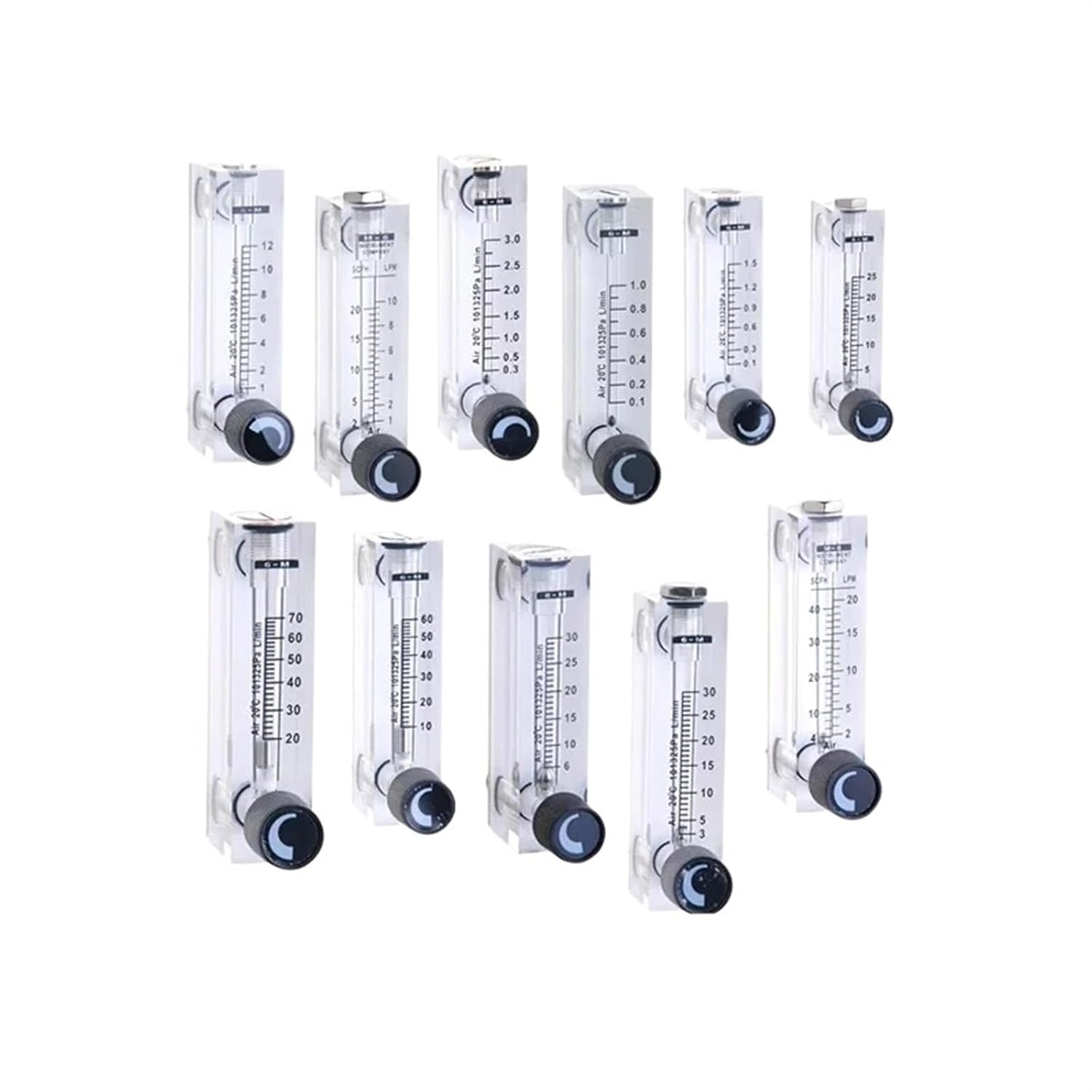 LZT-6T Gas Flowmeter Air Flow Meter Rotameter 10-100L/min 3-15L/min 3-30L/min 5-25L/min(20-200ml min)