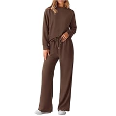 Womens 2 Piece Outfits Lounge Sweatsuit Sets Plus Size Fall Casual Clothes Airport Travel Tracksuits Browns XXL