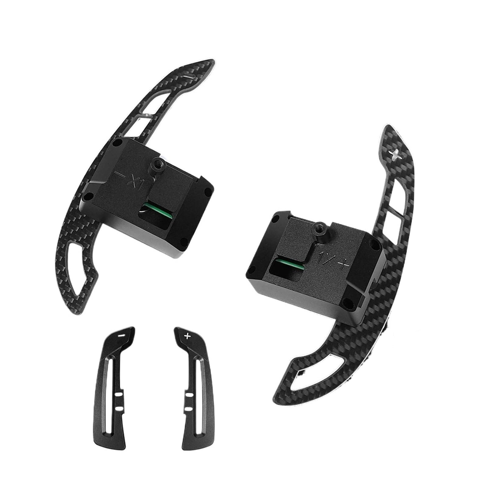 Xxiucj Car Paddle Shifter Extensions for Hyundai for GT for I30N for Kona for Elantra for Veloster Carbon Fiber Magnetic Steering Wheel Paddle Shifters(Type 0610)