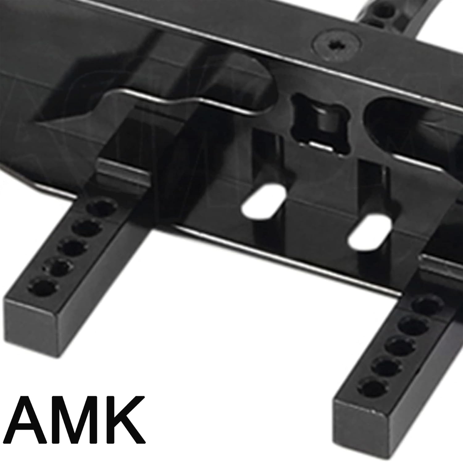 Aluminum Rear Bumper with RC Trailer Hitch for 1/10 Crawler TRX4 Defender Bronco Upgrade Parts