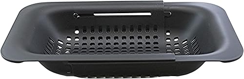 Miniatura 9 de Colador extensible para colocar sobre el fregadero, plegable, de plástico, para frutas, verduras, pasta, espagueti, escurridor, cesta multiusos para