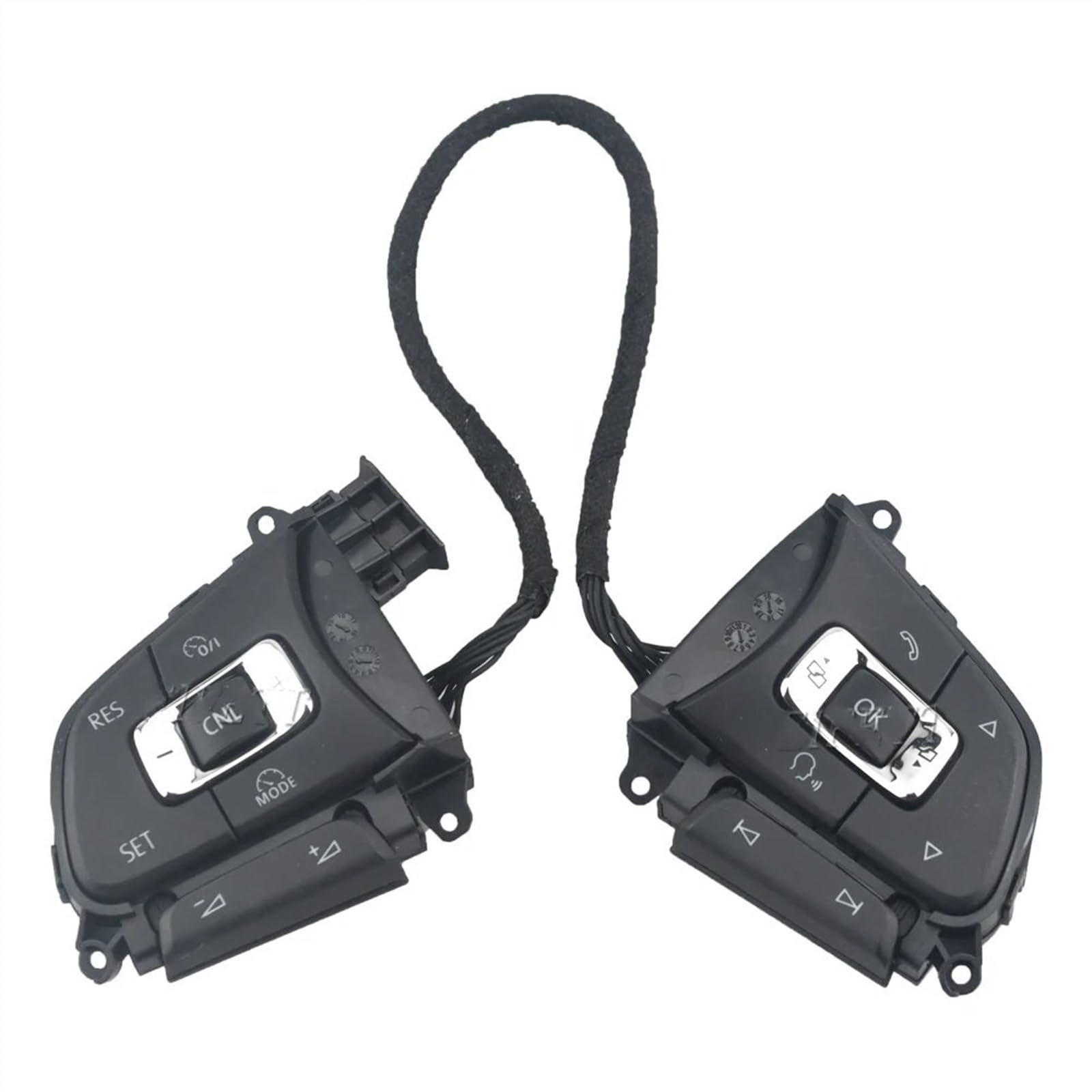 Lenk Rad Knopf Ersatz Kompatibel Mit VW Für Passat Für Jetta Für Tiguan Für Touran Für T-ROC Für Arteon Autozubehör Lenkrad Tempomat-Taste 5NG959442A 5NG959442