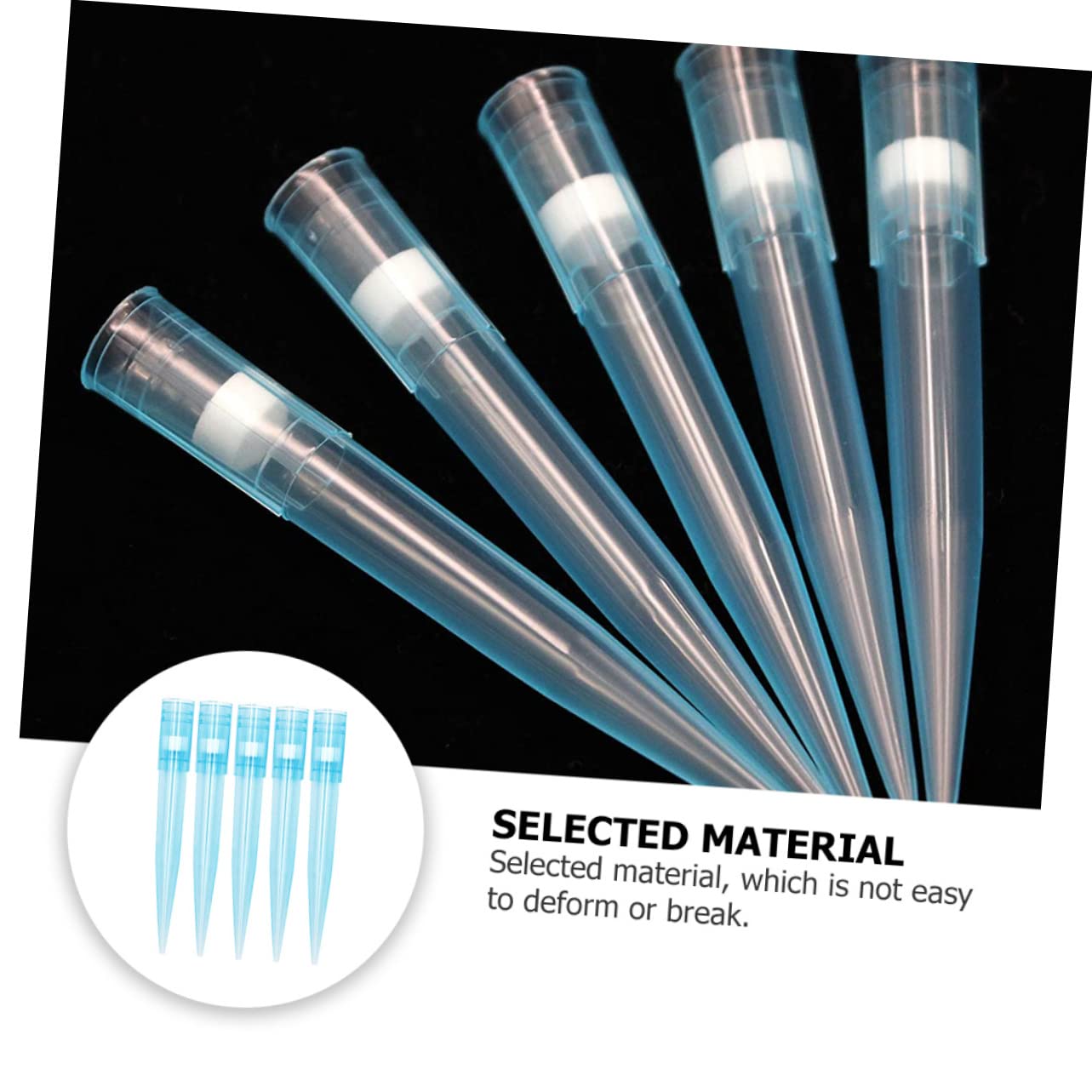 500pcs Liquid Pipette Tips Low Retention Plastic Nozzle Accessories for Laboratory Experiments Compatibility for Accurate Sample Transfer