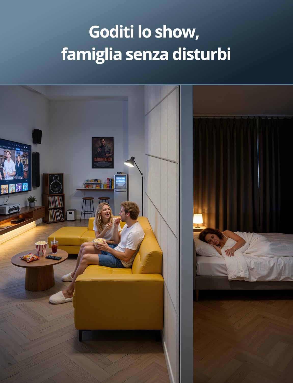 Kuchoow Pannelli Fonoisolanti Rettangoli Insonorizzanti Autoadesivi Parete | 12 Pezzi, 40x30x0,9 cm, Design Decorativo, Riduce Rumori, Eco e Riverbero, Ideale per Soggiorno, Camera e Ufficio, Beige