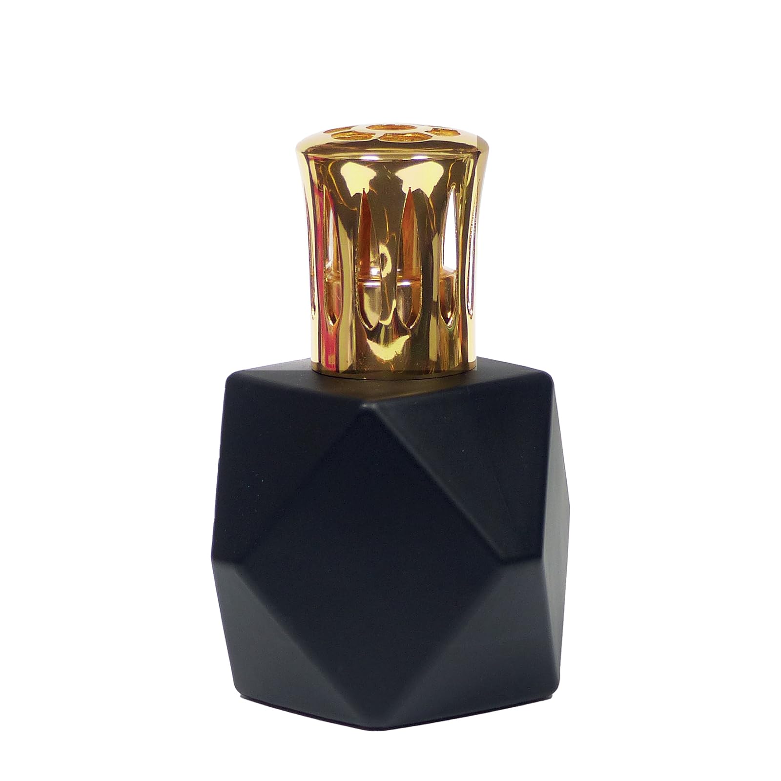 L'instant des Sens Diffuseur Lampe à Catalyse Verre - Diffuseur de Parfum Maison - Type Lampe Berger - Lampe Catalytique - Décoration Chambre & Maison - Fabriqué en France - 200ml (Verre Mat Noir)