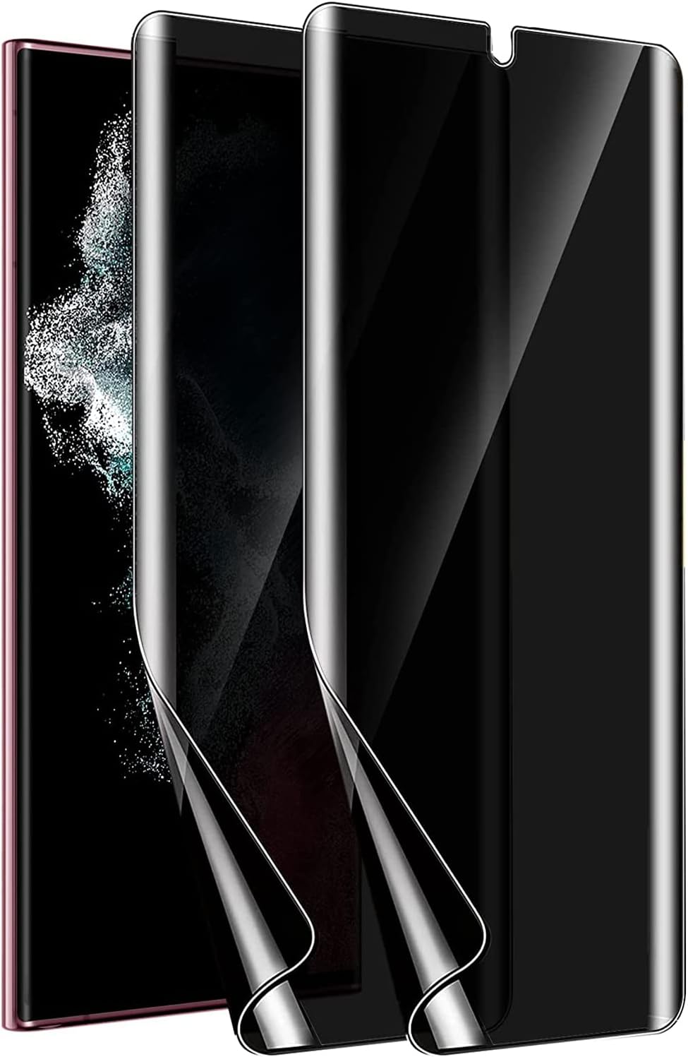 Emand Anti-Spy Screen Protector for Samsung S22 Ultra,Privacy Soft Screen Protector, Anti-Spy Flexible TPU Soft Film for Samsung S22 Ultra 6.8 inches