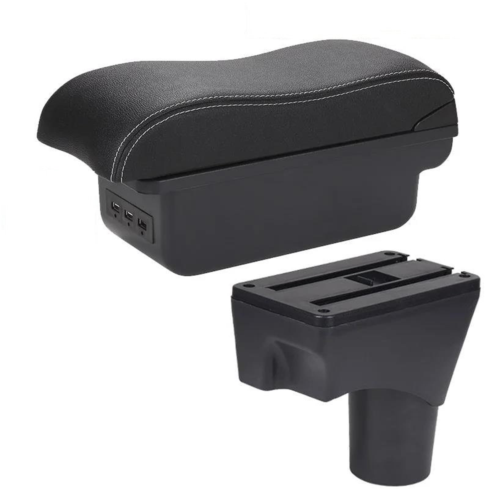 Hjkdsz Type F For Nissan For Sunny For March For Micra K13 2010-2022 Car Centre Console Armrest Storage Compartment Accessories(Type F)
