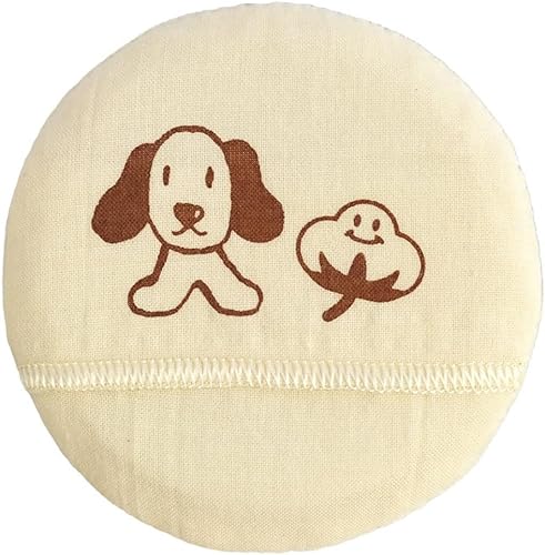 オーガニックコットンベビーパフ 2個|コットンパフ 赤ちゃん用 敏感肌用 無添加 ナチュラル スキンケア [1254]