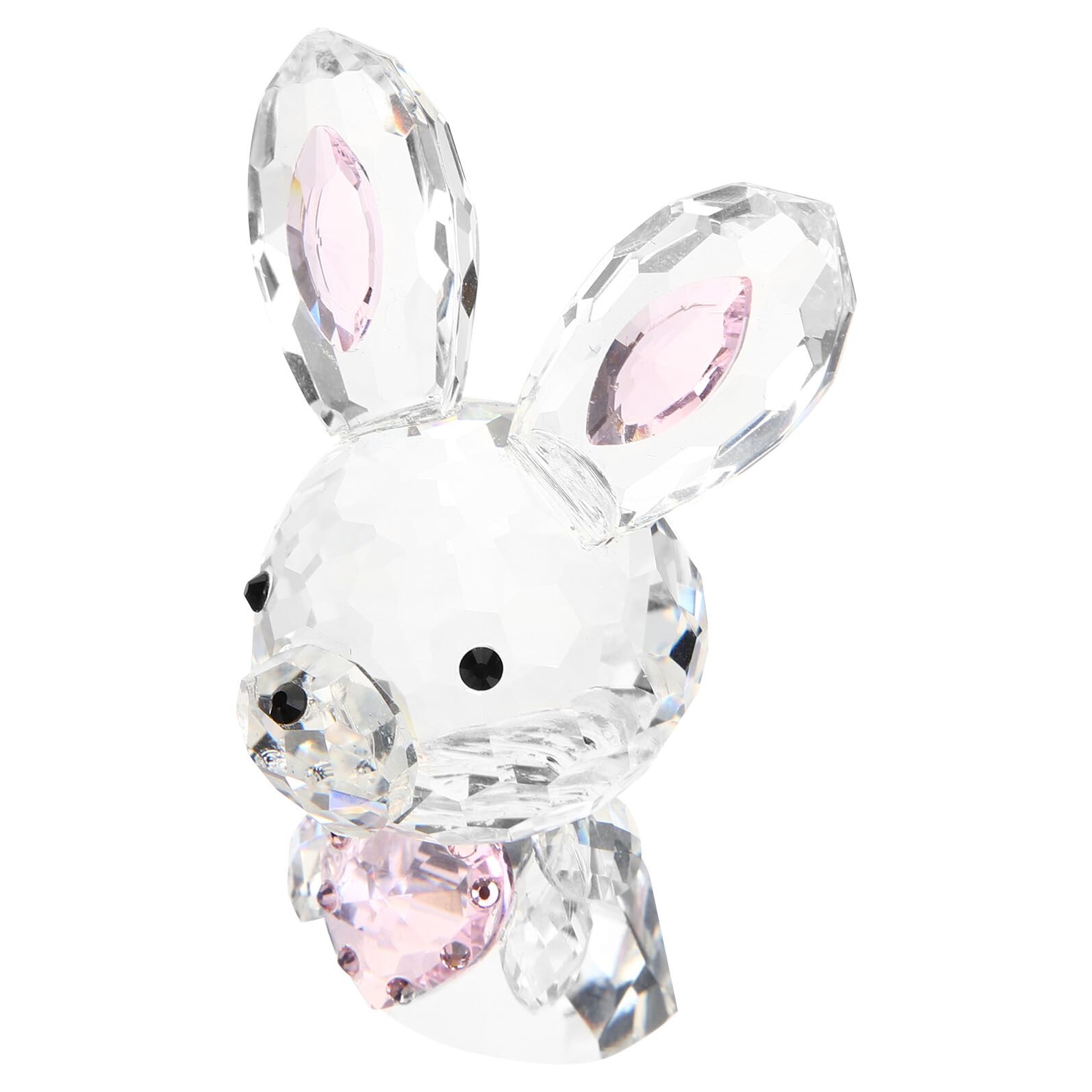 Accessoire Décoratif Lapin Cristal pour Aménagement Jardin Extérieur