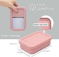 Vista 3 de Funda de jabón de viaje mejorada de silicona a prueba de fugas, soporte de barra de champú sólido, contenedor de jabón de viaje grande, caja