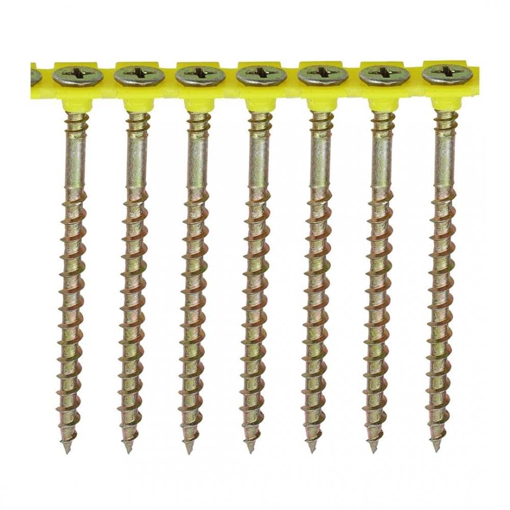 Timco 70Scoly Collated Solo Screws Zyp 4.5 X 70Mm Box Of 500 Yellow