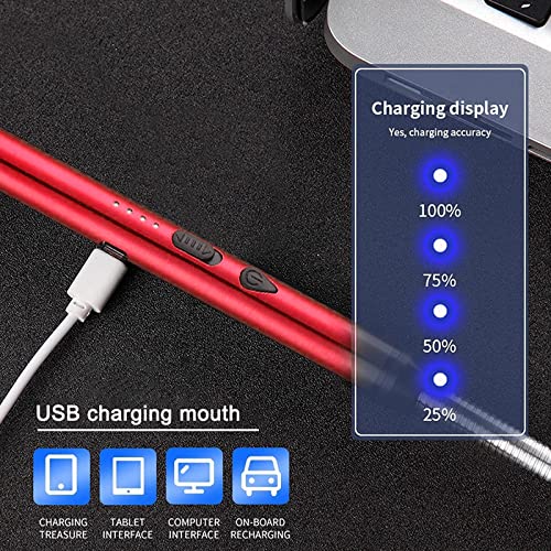 ولاعة كهربائية قابلة لاعادة الشحن بمنفذ USB مع رقبة طويلة مرنة مناسبة للمطبخ والأضواء ومواقد الغاز والشواء (الوان متعددة )