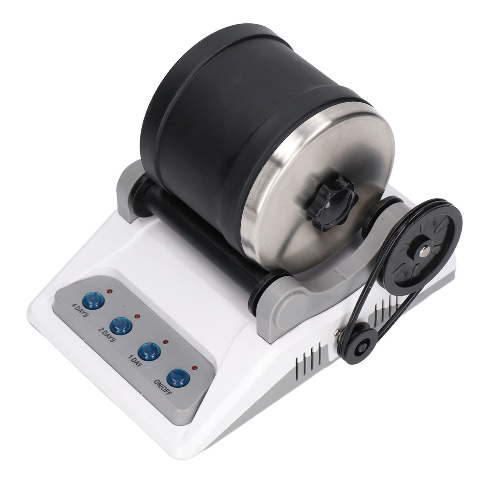 Rock Tumbler Kit DIY elektrisches Spielzeug mit groben Edelsteinen zum Polieren für Erwachsene und100‑240V, ABS, Metall Steintrommel Set, HS-403 (EU-Stecker 220 V)