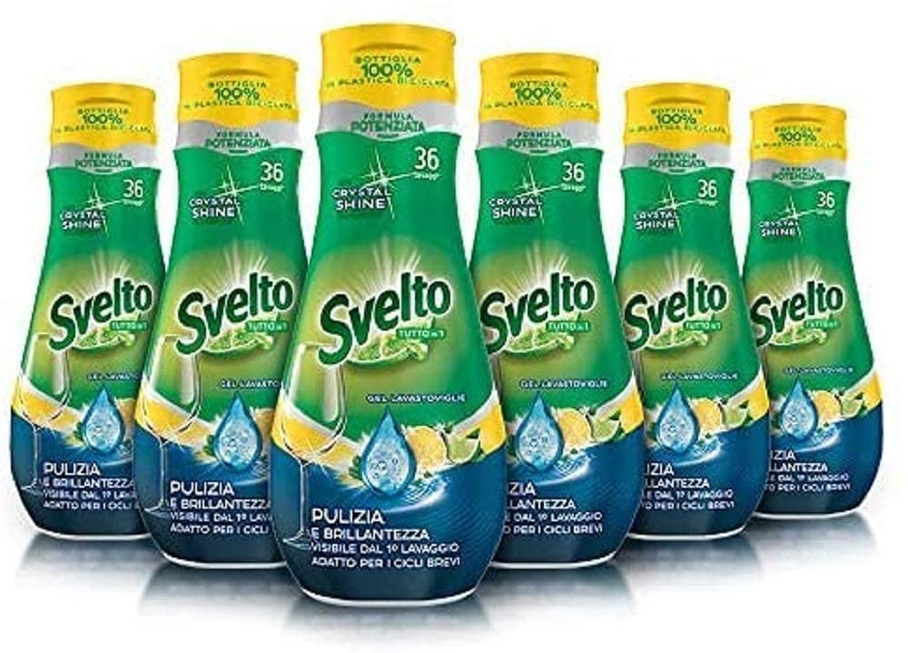 Svelto Żelowa zmywarka do naczyń, wszystko w jednym 216 cyklach prania – 4600 g