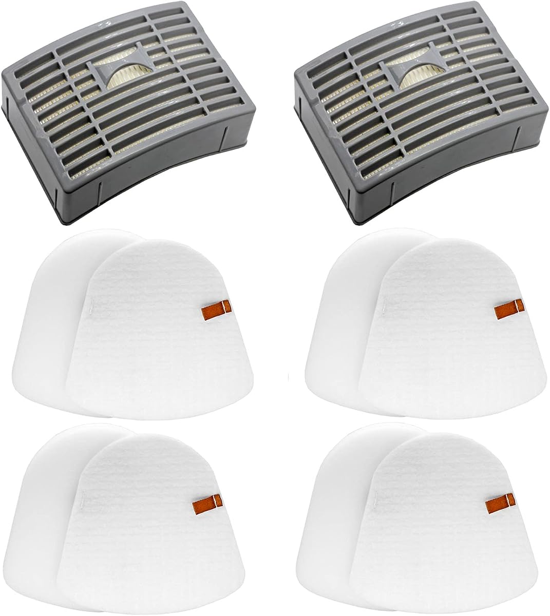 Vacuum Filters Replacement Parts for Shark Navigator Lift-Away NV586 | for Shark Powered Lift-Away DLX NV580 Series NV581 NV581Q NV585 NV586, 2 Post Filters + 4 Foam&Felt Filters, Part # XFFT580