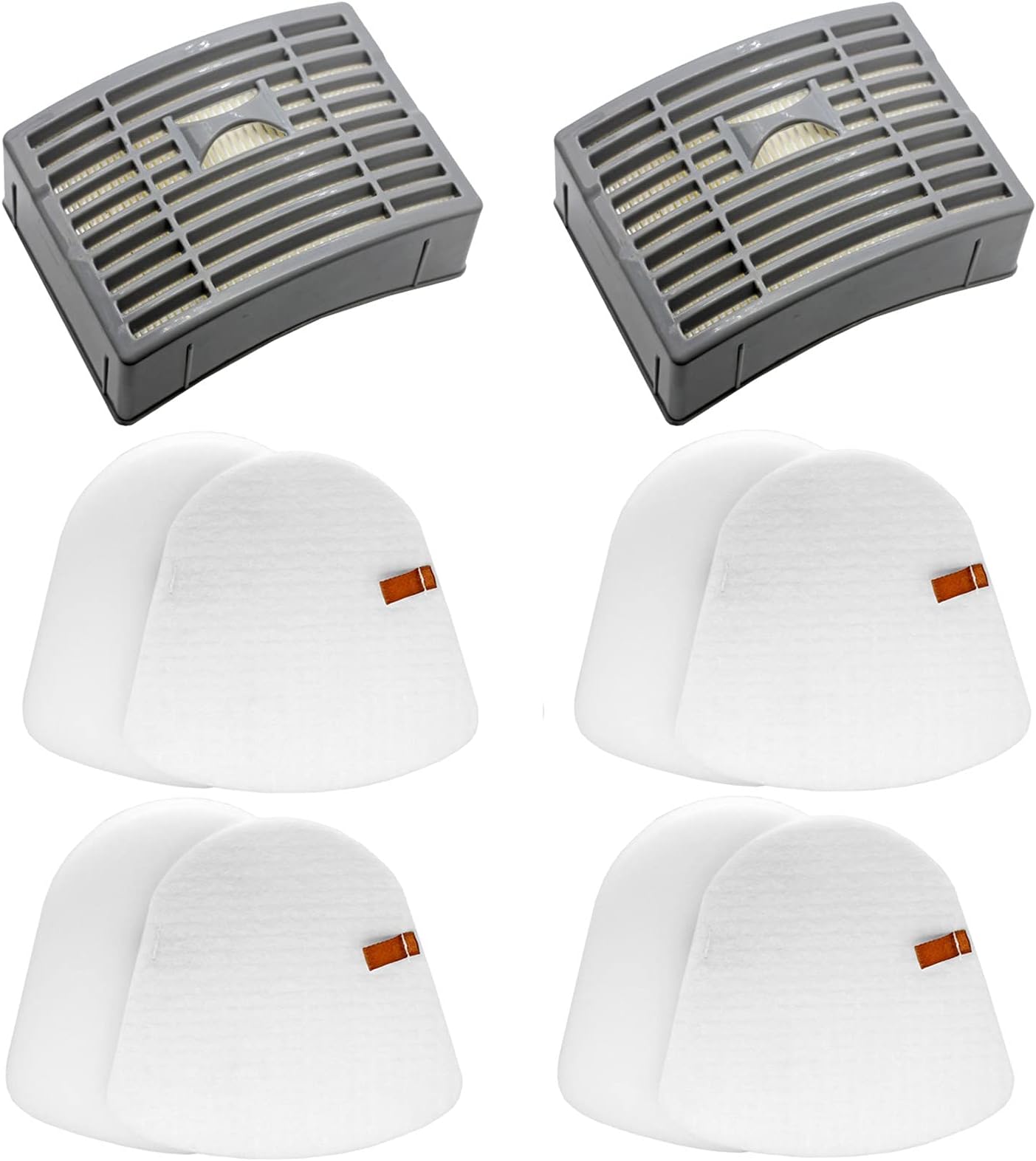 Lemige Vacuum Filters Replacement Parts for Shark Powered Lift-Away DLX NV580 Series NV581, NV581Q, NV585, NV586, 2 Post Filters + 4 Foam&Felt Filters, Part # XFFT580