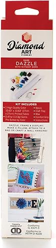 Miniatura 4 de Diamond Art By Leisure Arts Kit DMA 8x8 BeginnerBirdOfParadise