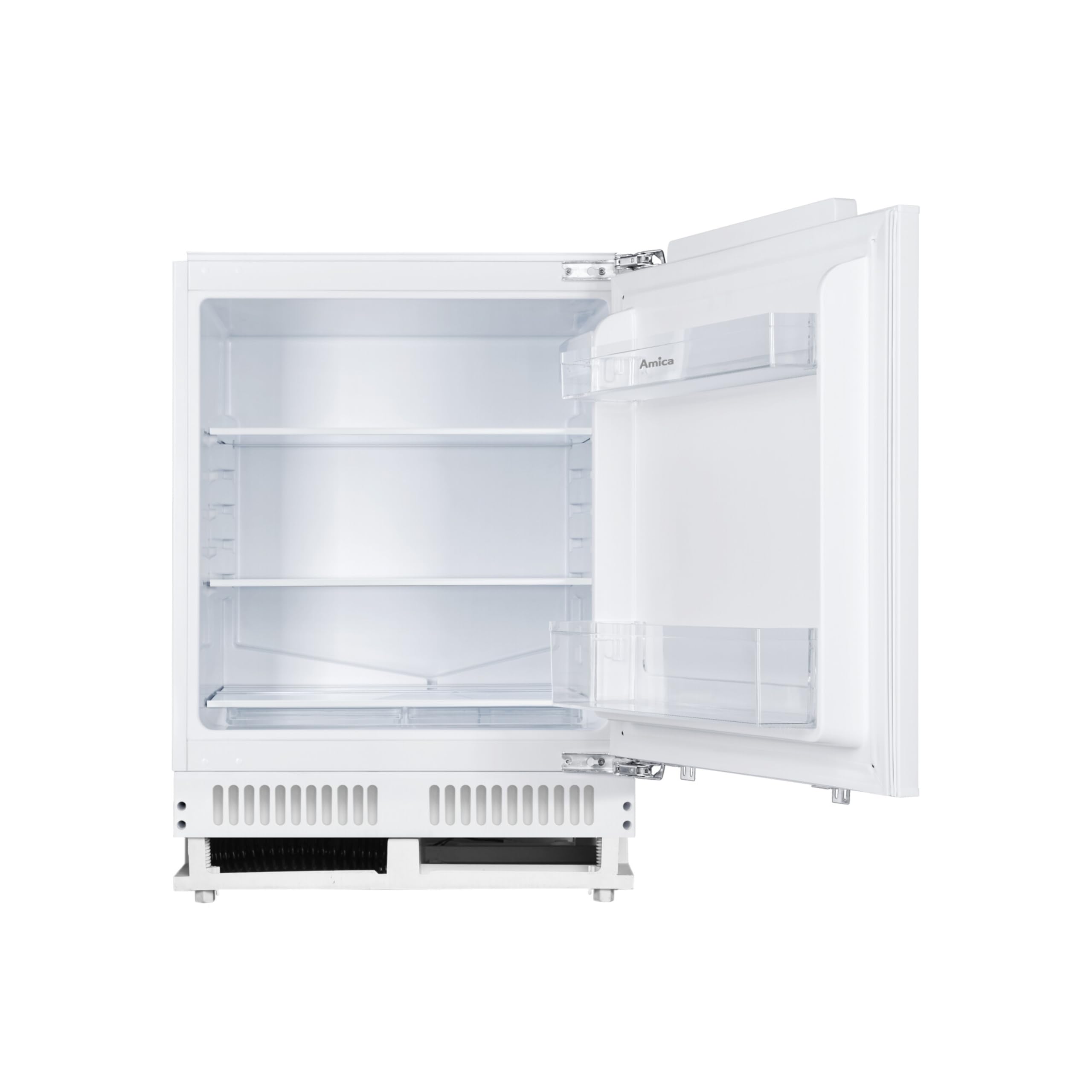 Amica Unterbau Vollraum Kühlschrank für 82 cm Nische Festtür-Technik elektronische Steuerung Inverter Kompressor Tür-Offen-Alarm