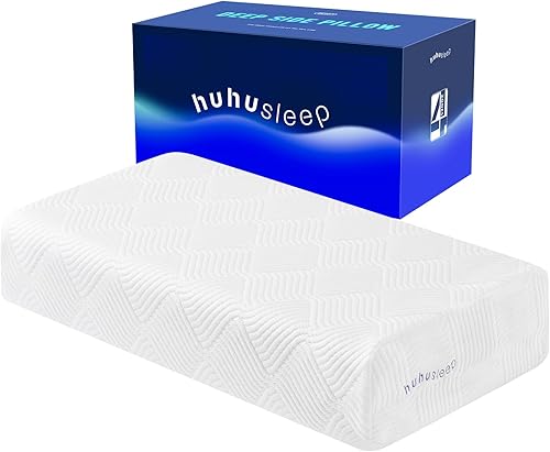 Miniatura 9 de Almohada refrescante de 5 pulgadas para dormir de espalda y de lado, almohadas avanzadas de espuma viscoelástica con funda más fresca pero sin capa