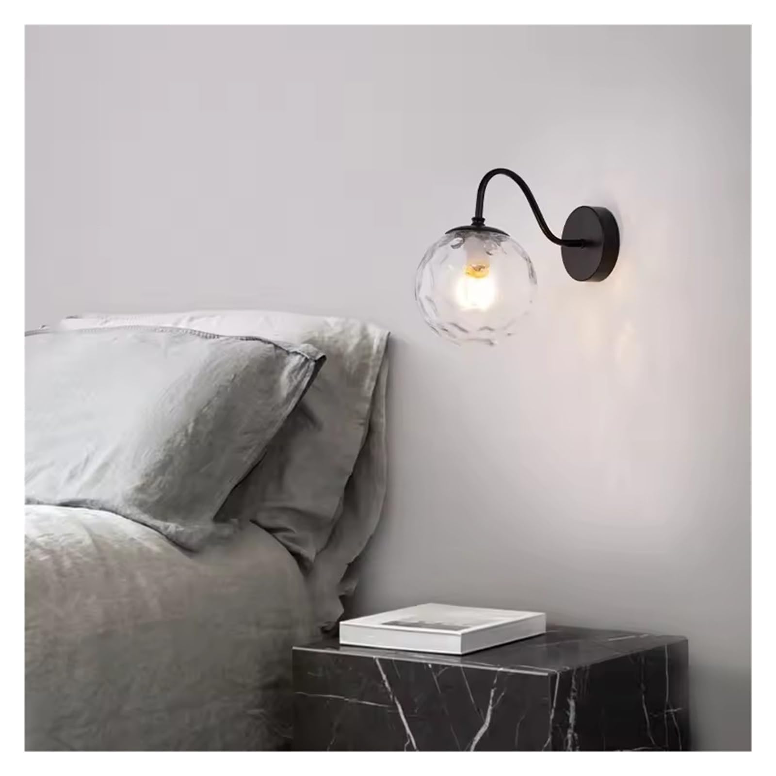 HUAYUSEDF Modern Wall Sconce - Ball Light Fixture for Living Room, Bedroom, Bedside, Corridor, Aisle Stylish Home Lighting Decor, Energy-Efficient Lamp