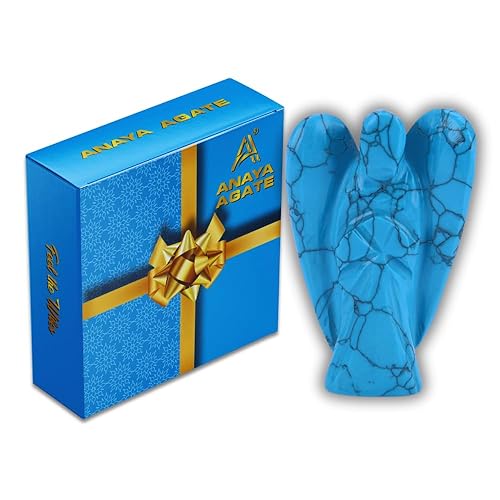 Miniatura 145 de Estatua de ángel de angelita de 2 pulgadas, hermosa piedra preciosa de ángel de la guarda, ángel de cristal natural, tallados a mano para promover