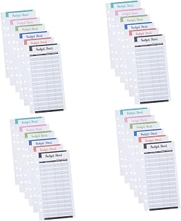 Abaodam 72 Peças Cartões De Orçamento De Seis Cores Fichário De Orçamento Planejador De Orçamento Planilhas De Orçamento Rastreador De Contas Fichário Caderno Carteira Cartões De Consumo