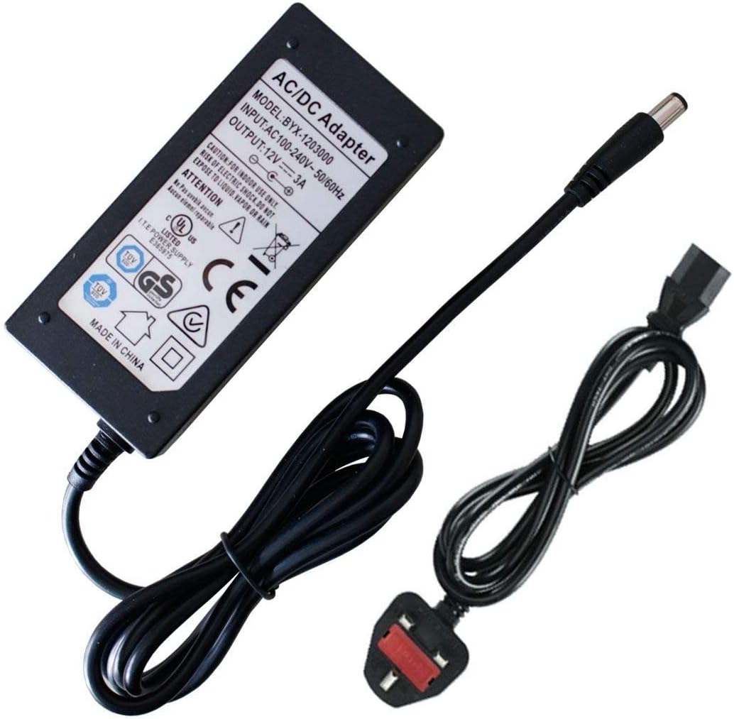 LED Power Supply Sparke 24V 3A Power Adapter Transformer for 5050 3528 5630 Flexible RGB LED Strip Lights Tape Light Rope Lighting and CCTV LCD Monitors(UK Plug)