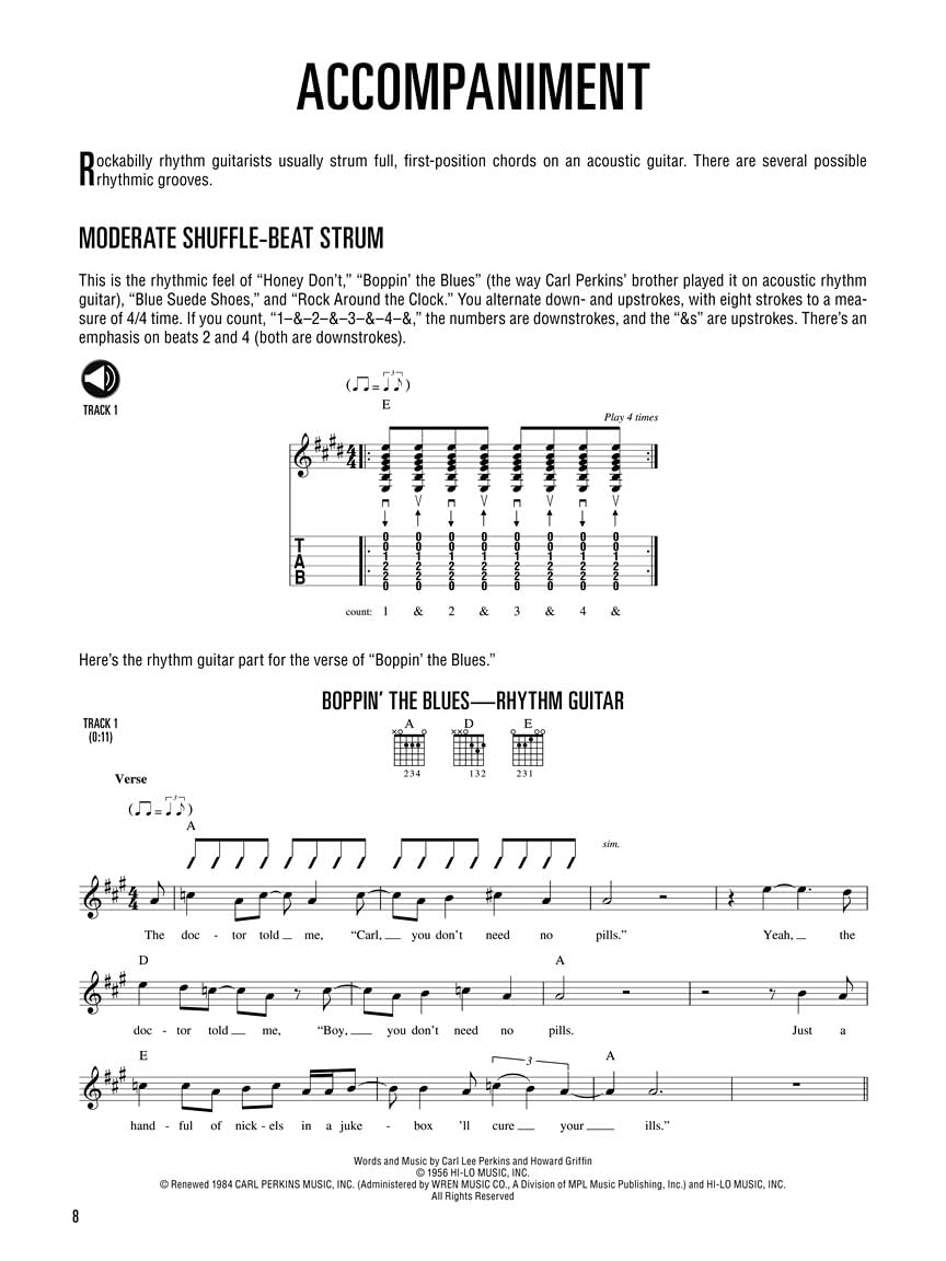 Hal Leonard Rockabilly Guitar Method (Bk/Online Audio) (Hal Leonard Guitar Method (Songbooks))