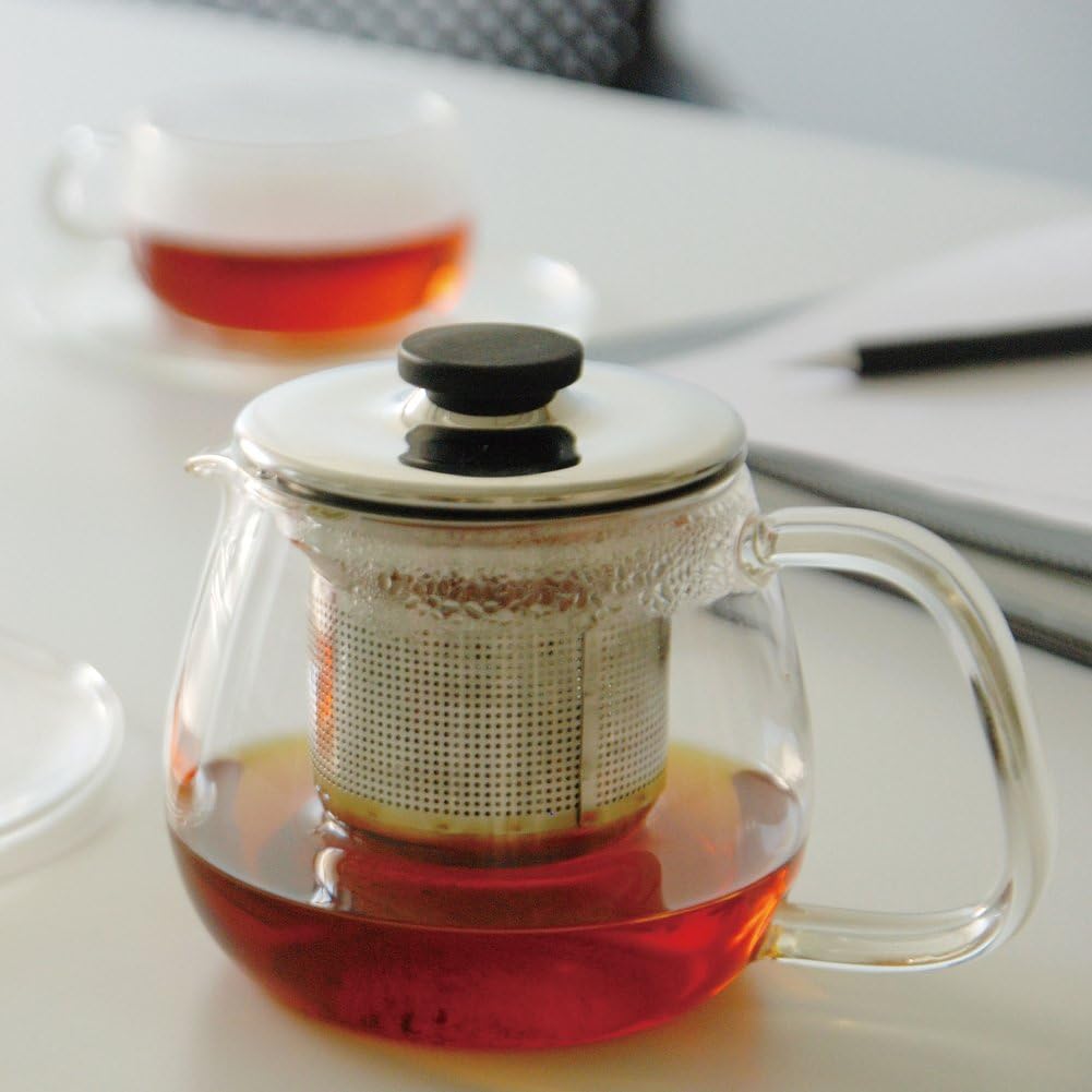 KINTO 8293 UNITEA Jug, 15.2 fl oz (450 ml), Glass, Dishwasher and Microwave Safe